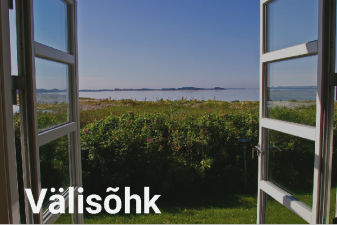 avatud aknast vaade merele